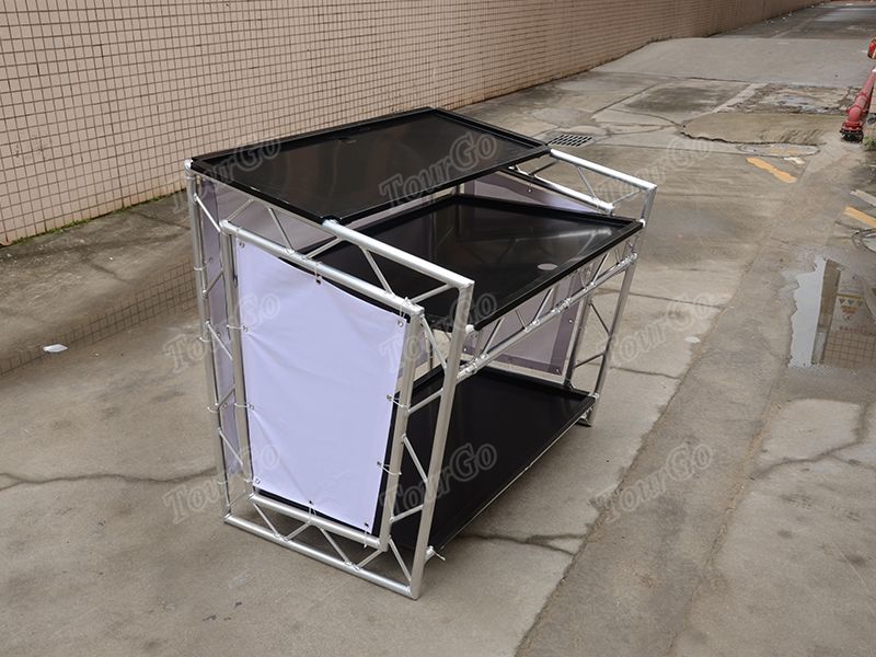 Tourgo Portable Dj Table Dj Booth Truss Folding Dj Truss Stand