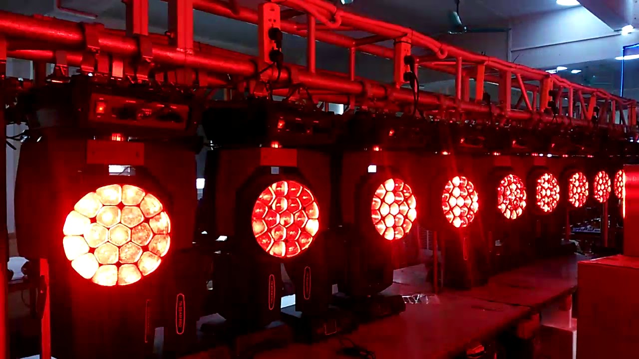 19X15w RGBW 4in1 Beam Zoom Wash LED Moving Head Bee Eye