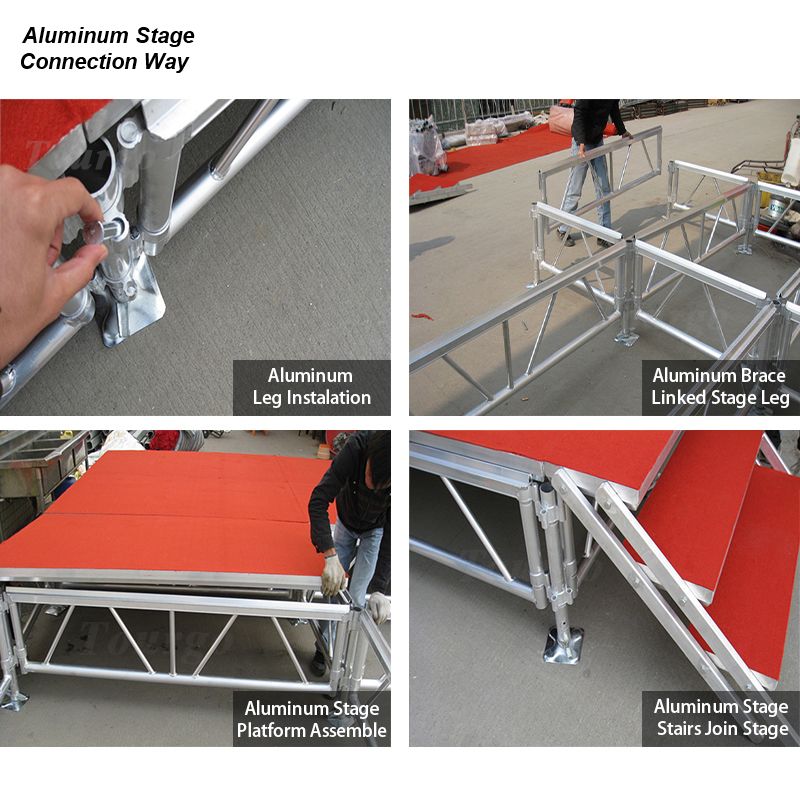 ALuminum Stage Connection Ways