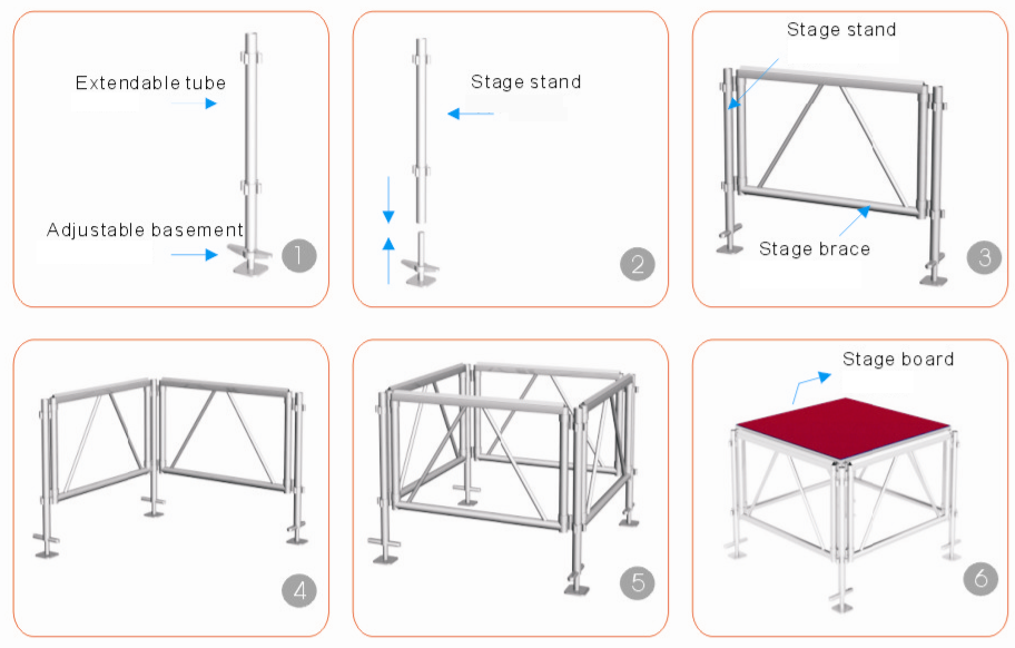 Aluminum Stage Details 01