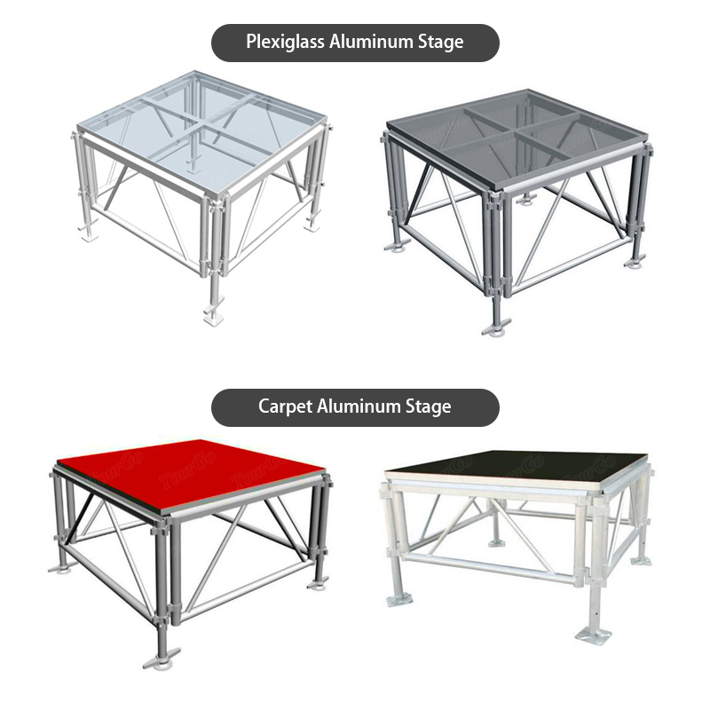 Portable Staging Systems 16ft X 20ft Event Aluminum Stage With