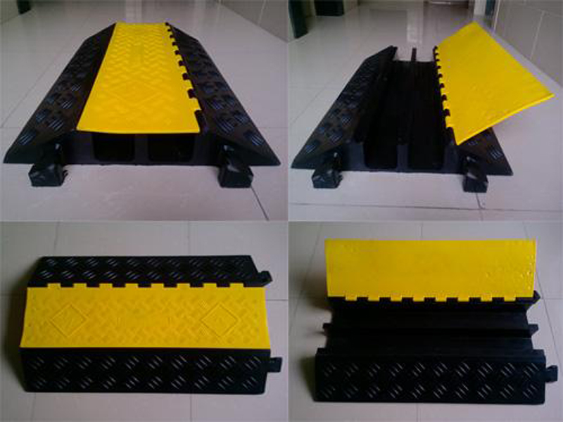 Extra Large 2 channel Rubber Cable Ramp Protector (10)