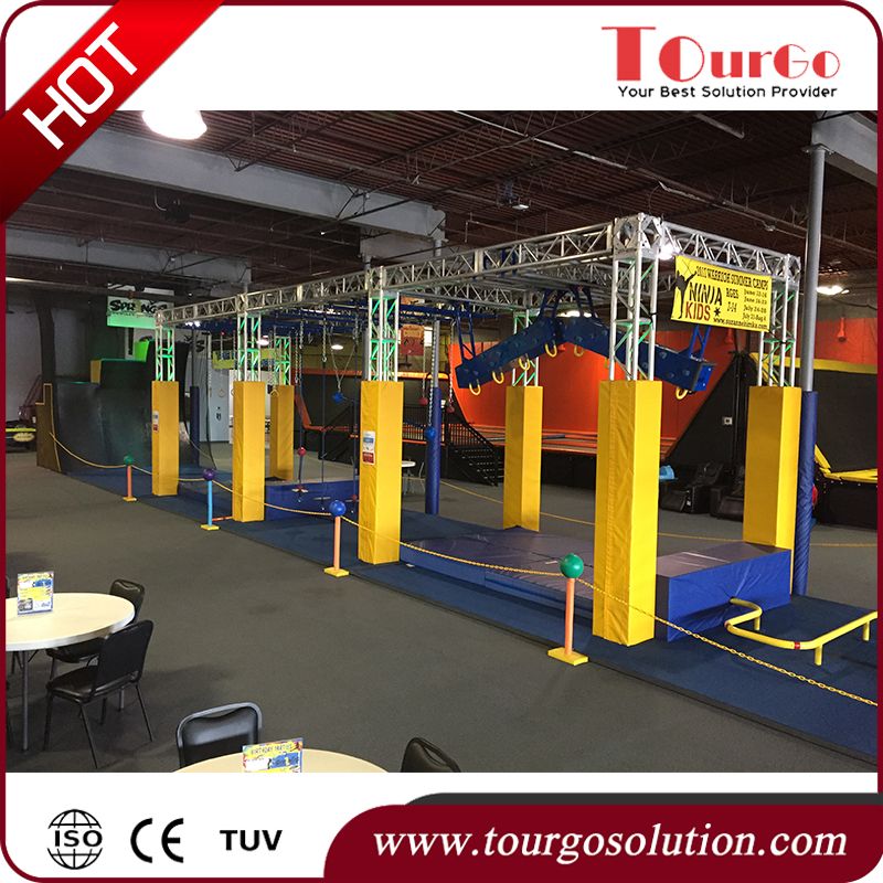 TourGo Kid Ninja Warrior Course Equipment For Sale Trampoline Indoor