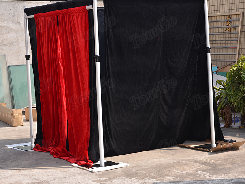 Tourgo Wholesale Wedding Aluminum Black Pipe And Drape Kits Cheap