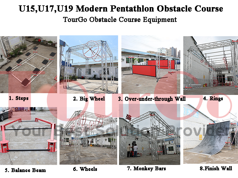 TourGo Manufacturing UIPM-Compliant 8-Obstacle Courses for U15, U17 and U19 Modern Pentathlon