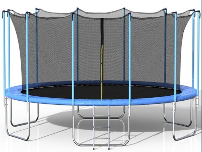 16′ Round Backyard Trampoline with Safety Enclosure