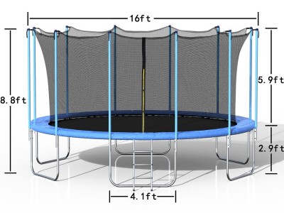 0+16'+Round+Backyard+Trampoline+with+Safety+Enclosure2