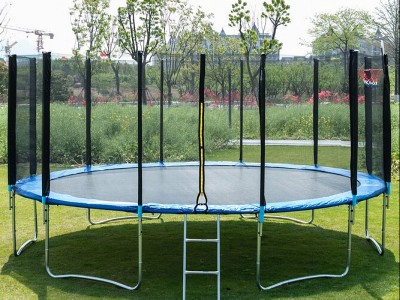 16′ Round Backyard Trampoline with Safety Enclosure