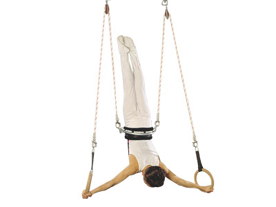 Gymnastics Equipment with cords and rings for ring training