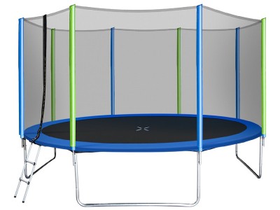 14′ Round Backyard  Jumping Trampoline With Safety Enclosure