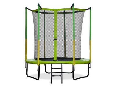 Round Backyard Trampoline Safety Enclosure with Handlebar