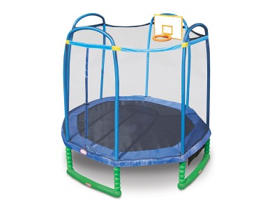 10′ Sports Round Trampoline with Safety Enclosure