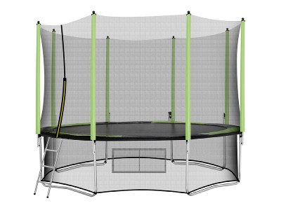 12ft Trampoline With Safety Enclosure, Outdoor Trampoline For Kids, Jump Recreational For Family