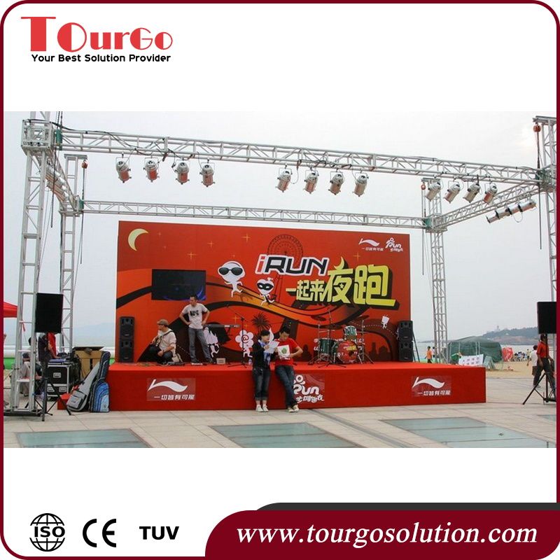 Tourgo Aluminum Truss Stage Outdoor Concert Stage Sale