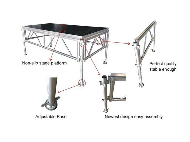 1.22x2.44m Aluminum Plywood Stage 1