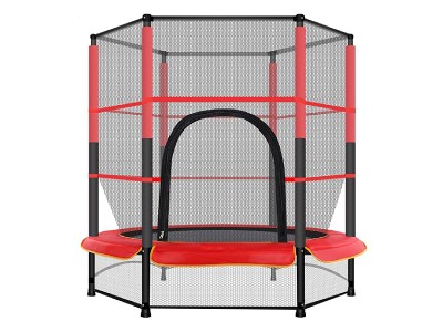 10.63′ Round Backyard Trampoline with Safety Enclosure