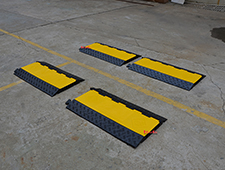 5 Channel Rubber Electrical Wire Cable Cover Speed Bump Guard Warehouse Cord Protector Ramp