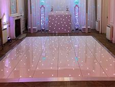 LED 14ft X 14ft Twinkling Starlit Dance Floor Hire
