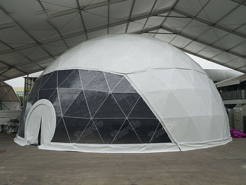 TourGo 15m diameter large durable waterproof pvc geodesic dome tent for party