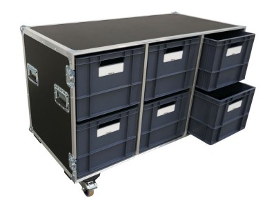 6 Large Drawer Motorsport / Tool Flightcase