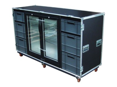 Blizzard Bar 2 Fridge & Drawer Flightcase