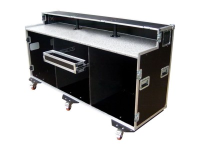 Mobile Bar Flightcase with Single speed bar