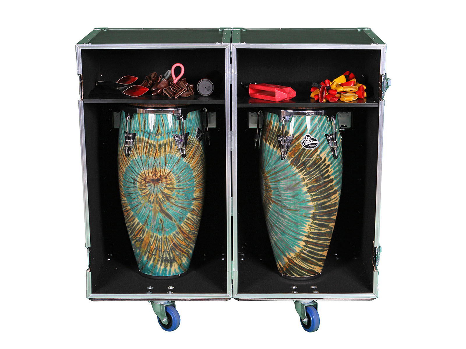 2 SIDED COMBO ATA DRUM CASE W/ADJUSTABLE SHELVES
