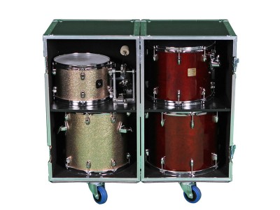 2 SIDED COMBO ATA DRUM CASE W/ADJUSTABLE SHELVES
