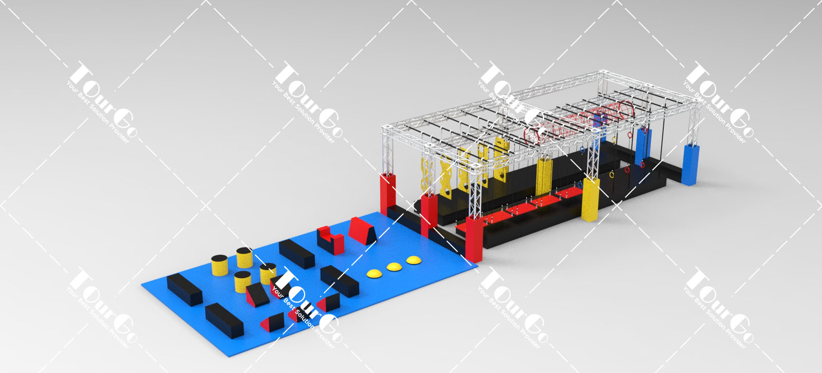 1 ninja warrior obstacle course