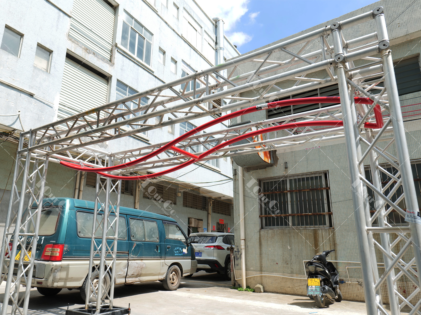 Ninja Warrior Party Entertainment Service Frame Aluminum Truss Based Obstacles Ninja CAMELBACK