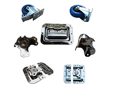 TourGo Aluminum Latches Handles dishes braces hinge Butterfly Lock Ball Corner extrusion Tool Flight Case Hardware Accessories