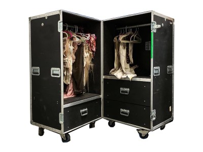 Custom Wardrobe Flight Case w/ Drawers and Clothing Rods 46″ X 54″ X 29″