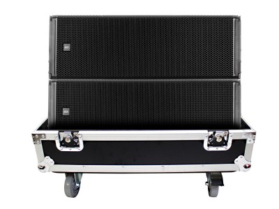 Fits RCF HDL 30-A Line Array Speaker Flight Case W/Wheels (Holds 2 Speakers)