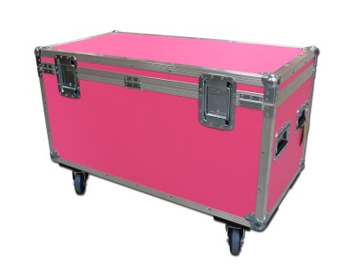 Cable Trunk Road Trunk Flight Cases (1200mm) In Pink
