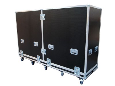 75″ LCD Plasma TV Flight Case With Pro Riser Lift