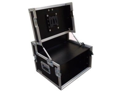 5u 19″ Rack Flight Case With Hinged Top + VESA Mount