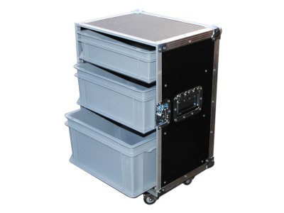 Custom Small 3 Drawer Production Flight Case