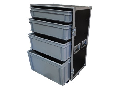 Custom Large 4 Drawer Production Flight Case