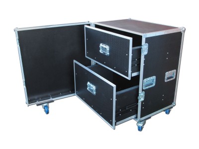 Custom Double Drawer Production Flight Case
