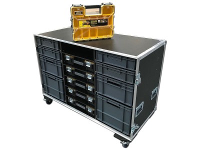 8 Drawer 6 Way Stanley Fatmax Production Tool Flight case