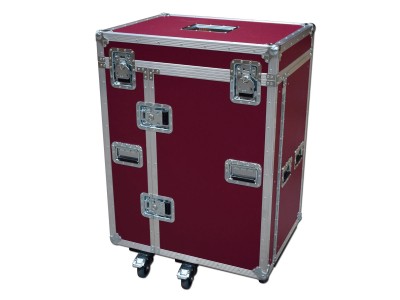 5 Drawer Backline Tool Flight case With 3u Rack Space And Power