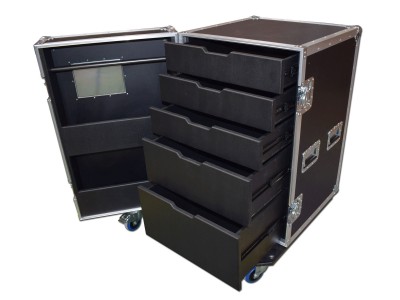 5 Drawer Backline Tool Flight case