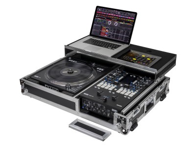 Reversible Compact Rane Twelve and Rane Seventy / Seventy-Two Battle DJ Coffin Flight Case with Glide Platform