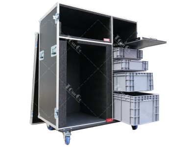 Icebox Microwave oven Coffee Cart Workstation Flight Case