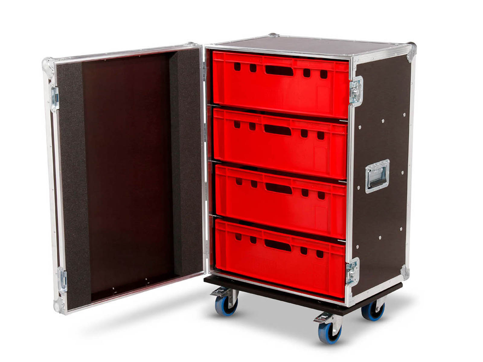 Four Drawers Cables and Accessory Flight Case
