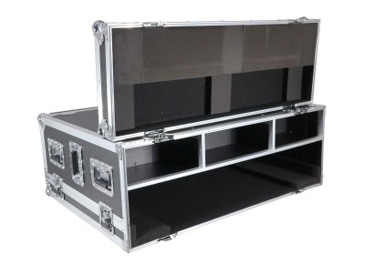 ATA Digital Audio Mixer Flight Case for Yamaha DM7 Compact Console with Doghouse compartment and Caster wheels