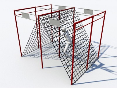 Gym Obstacle Cargo net climbing