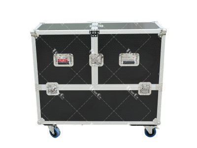 ATA Flight Case for 2x RCF EVOX12 or EV Evolve 50 Compact Arrays Fits Two Speakers and Subwoofers