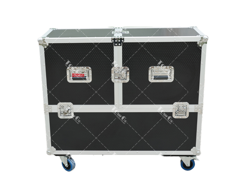 ATA Flight Case for 2x RCF EVOX12 or EV Evolve 50 Compact Arrays Fits Two Speakers and Subwoofers