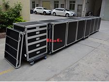 Custom Toolbox Multi-function Production Office 5 Drawers Cabinet Utility Flight Road Case for Interpretation Equipment